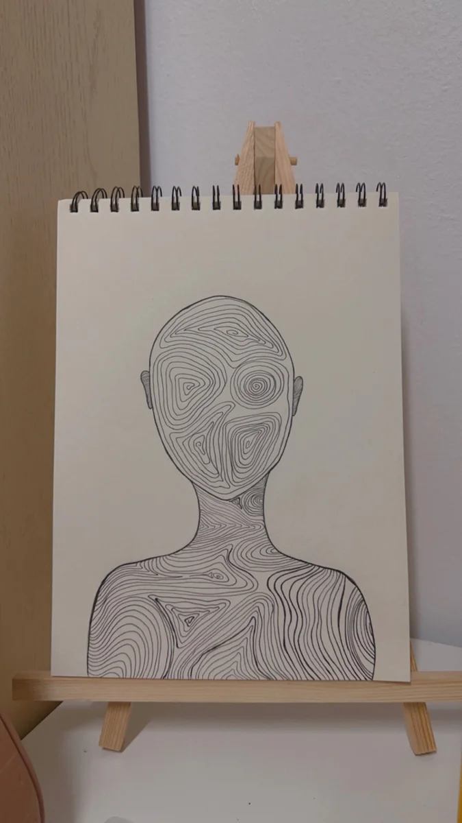 رسومات يدوية أبيض و أسود 