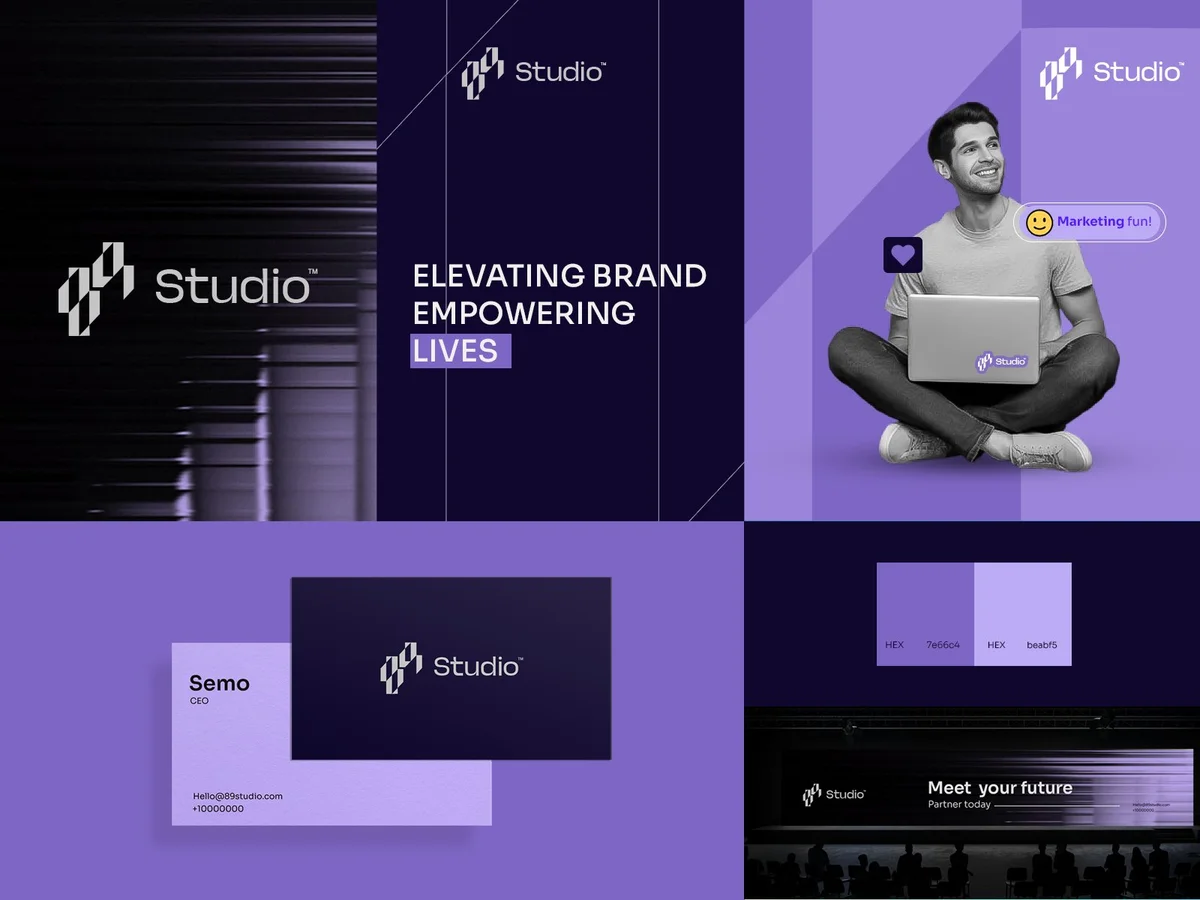 تصميم براند الهوية البصرية 89 studio