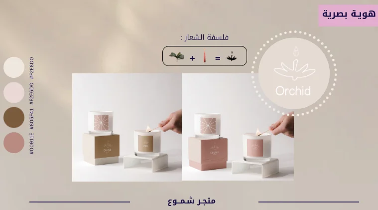هوية تجارية لبراند شموع