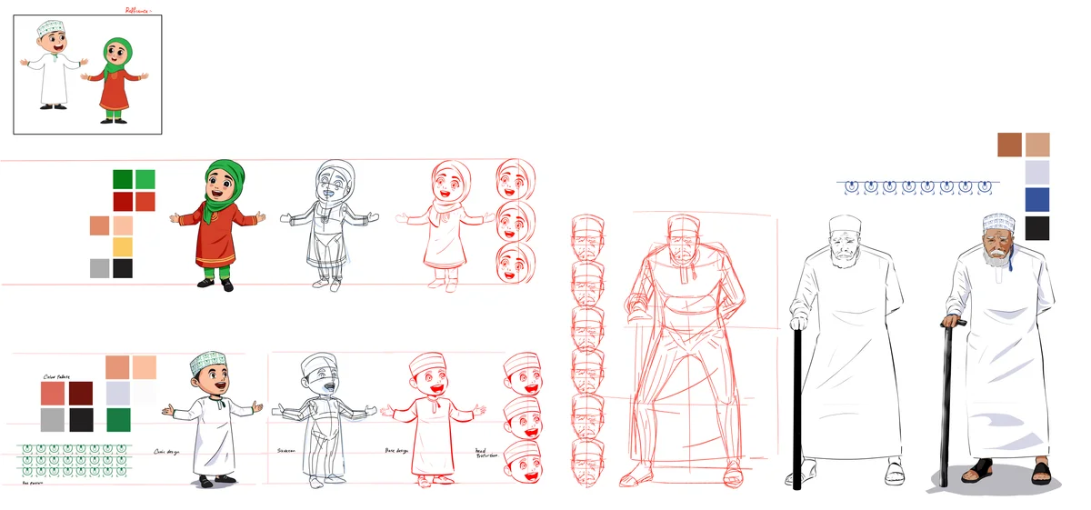 character design update for a kids magazine 